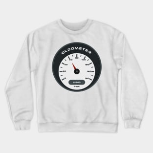 60th birthday oldometer Crewneck Sweatshirt